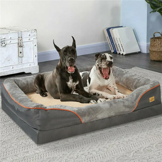 BORWART Orthopedic Memory Foam Dog Bed Sofa Removable Cover
