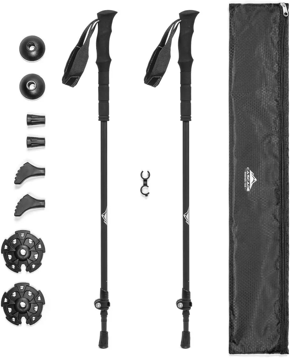 Carbon Fiber Trekking Poles Lightweight Adjustable With Quick Lock System