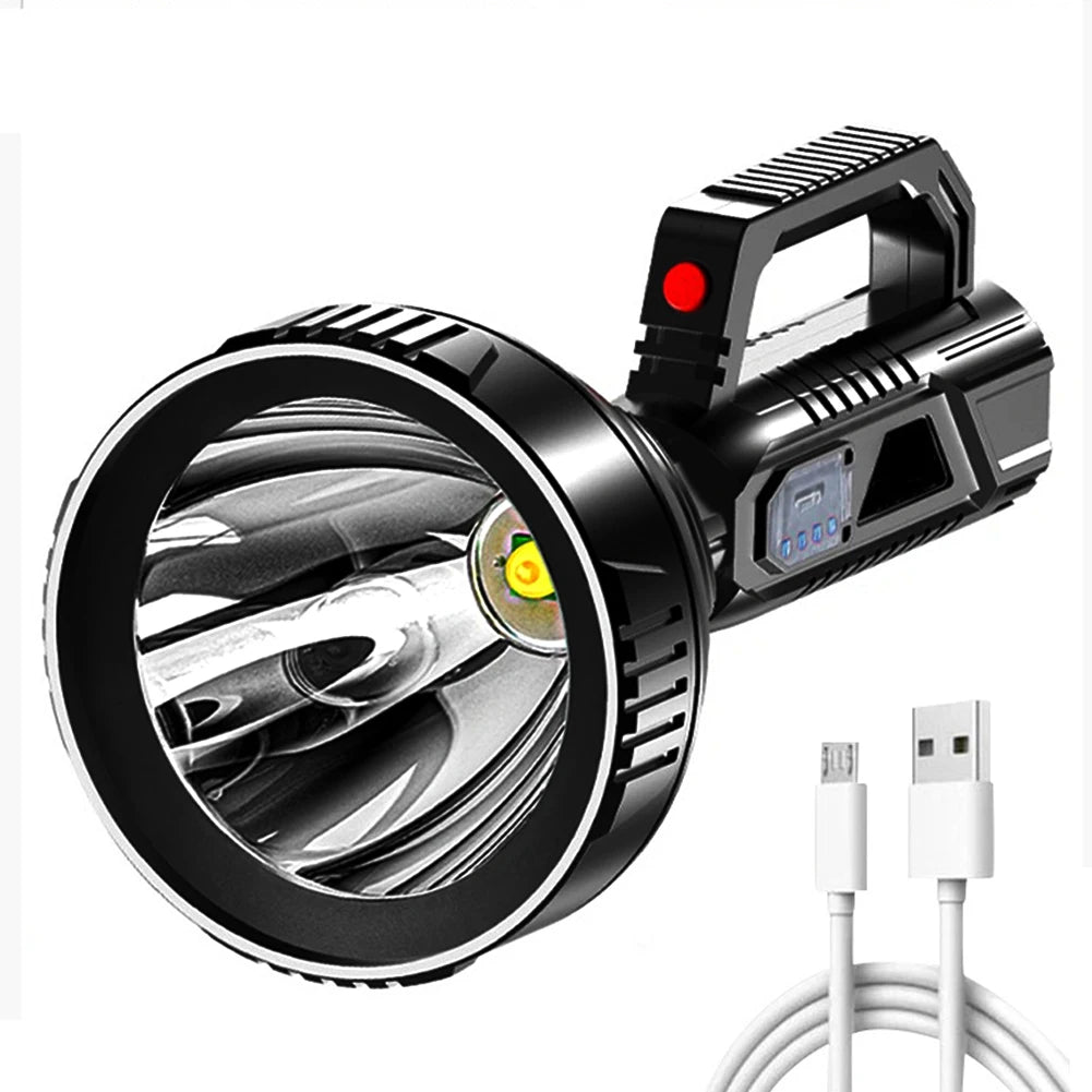 Shunmaii Waterproof Portable LED Flashlight USB Rechargeable