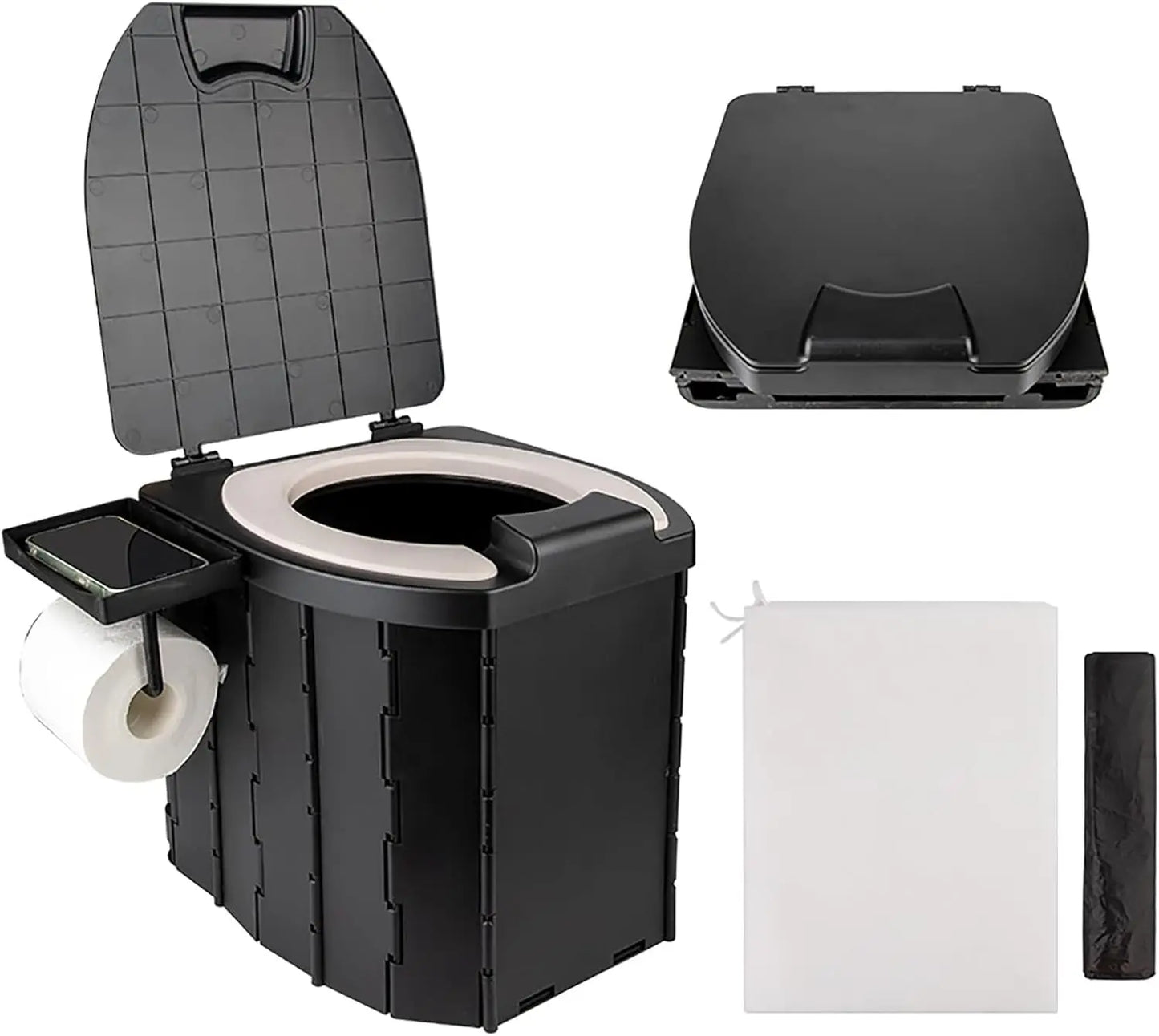 Lightweight Portable Camping Toilet With PU Cushion For Travel