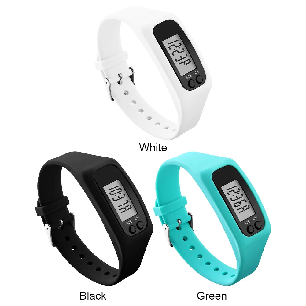 LED Pedometer Bracelet Step Counter For Outdoor Fitness