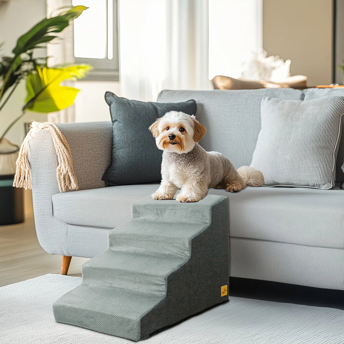Dog Steps Ramp With Washable Cover Non Slip