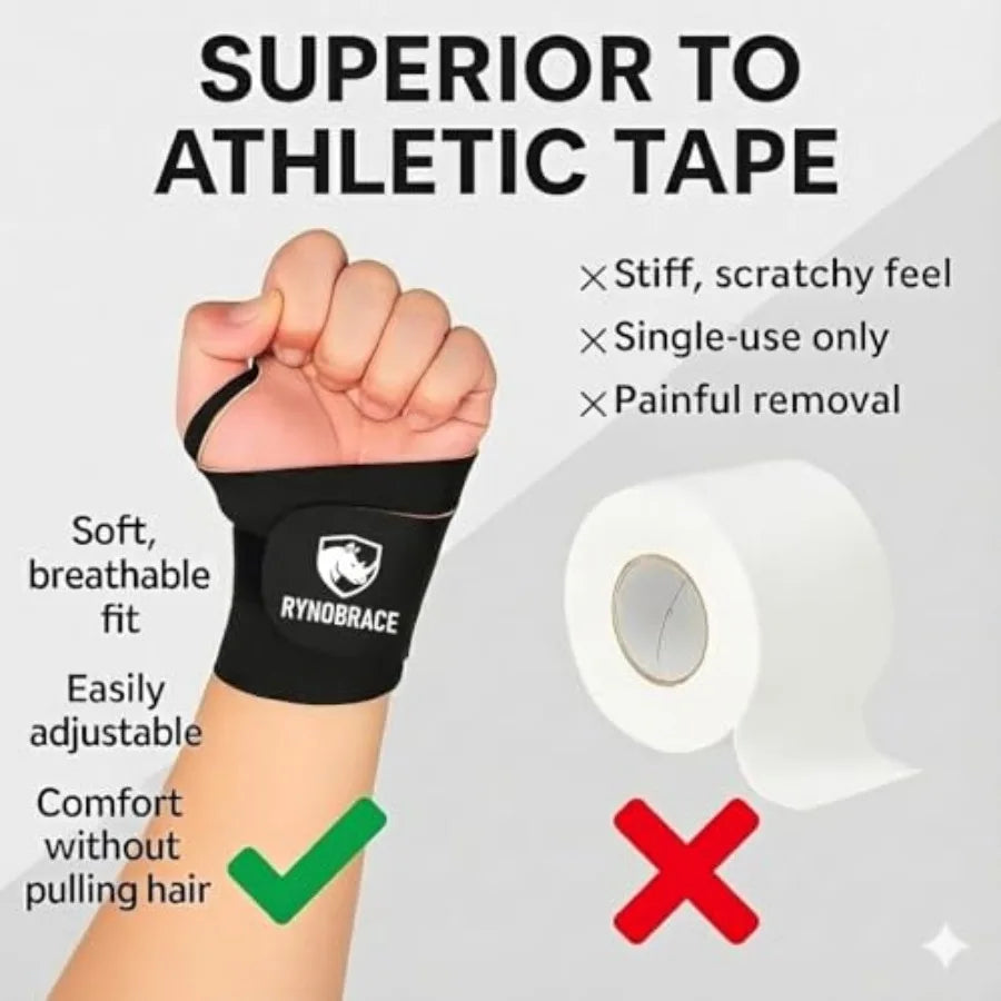 Wrist Support Thin Adjustable Brace for Sports and Workouts