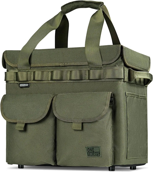 Camping Storage Tote Bag With Lid Collapsible Organizer