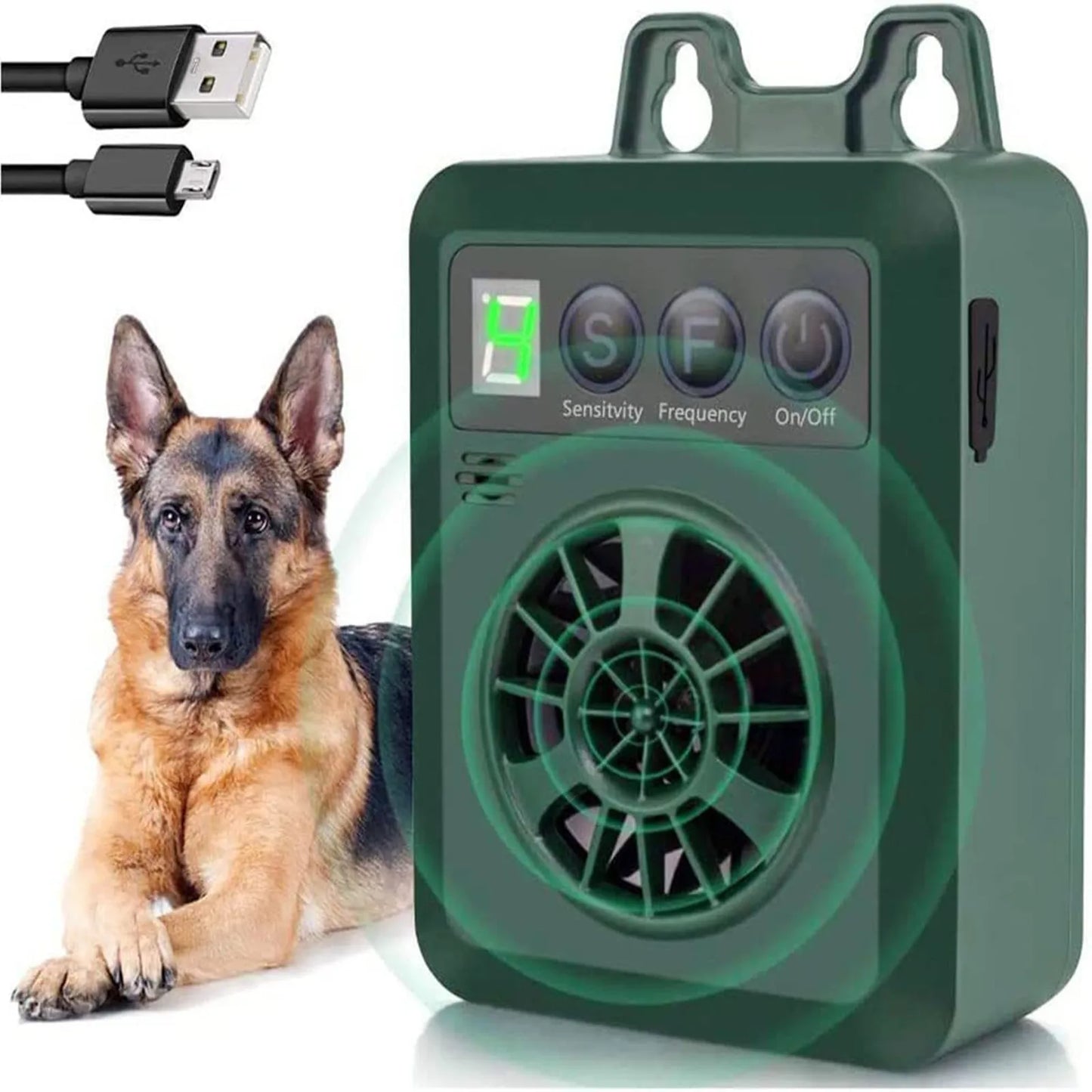 Ultrasonic Pet Anti-Bark Device Dog Pet Repeller Barking Control Deterrent Training Silencer Automatic Dog Barking Stop Device