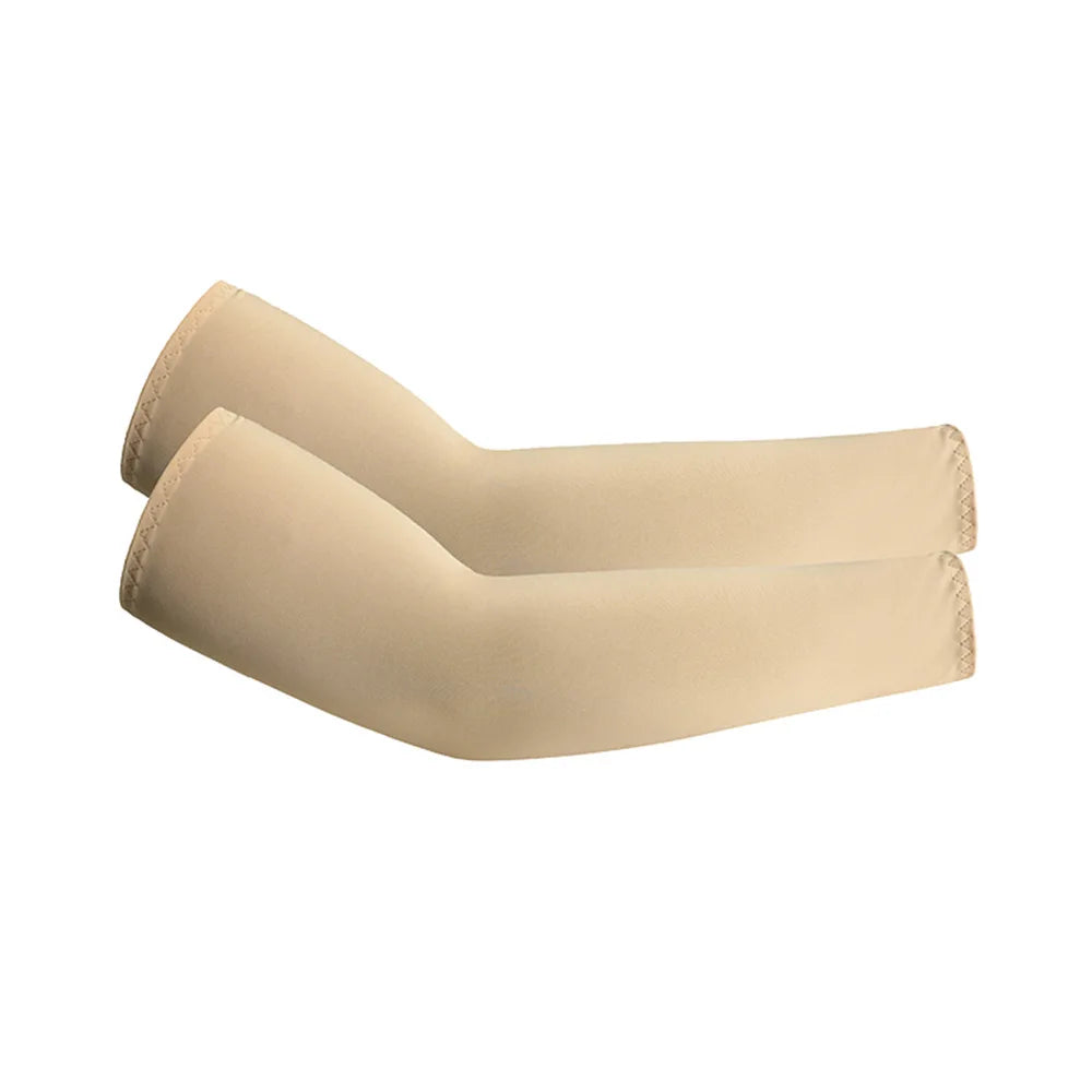 Unisex Cooling Arm Sleeves UV Sun Protection For Running And Cycling