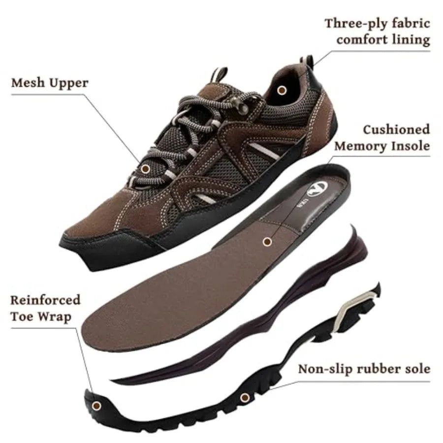 Unisex Hiking Shoes Lightweight Breathable Anti Slip Walking Trekking