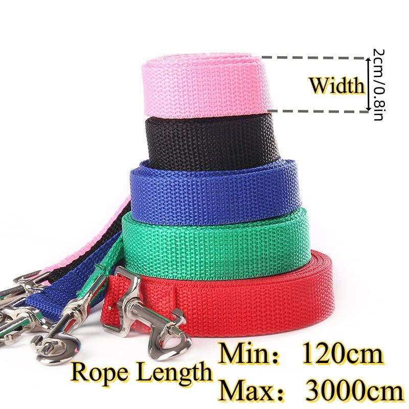 Nylon Dog Leash With Reflective Quick Release For Training