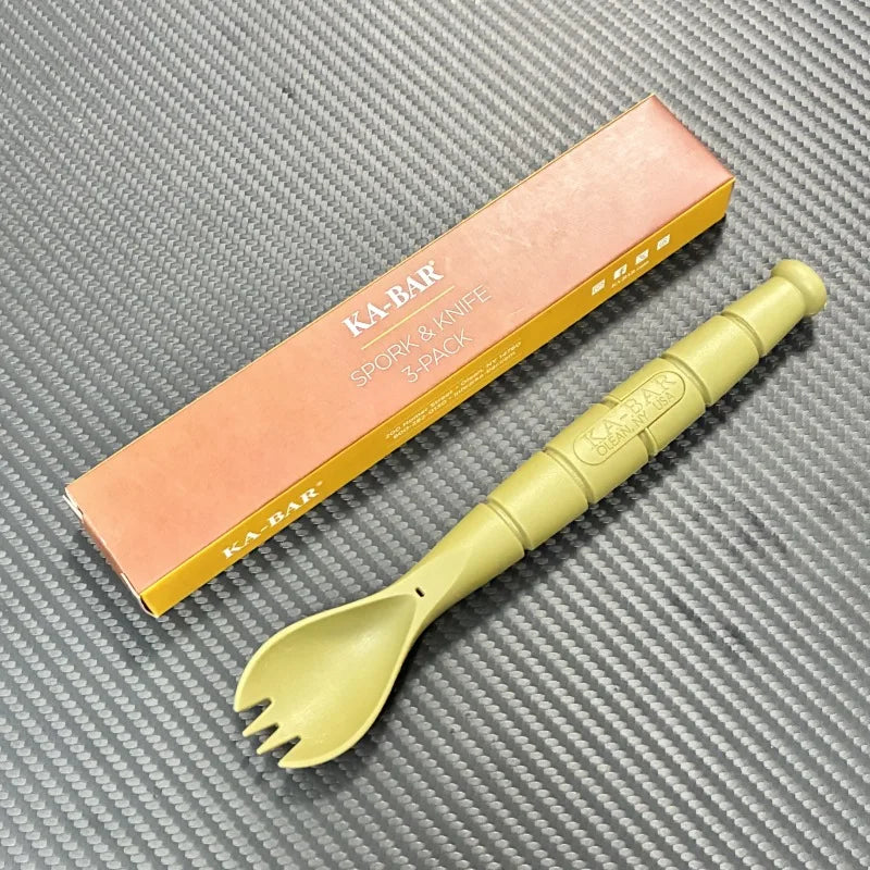 Mini Tactical Cutlery Set EDC Fork Spoon Knife for Camping