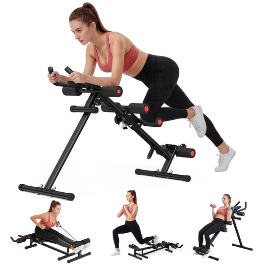 5 In 1 Adjustable Ab Trainer With Resistance Bands Core Training