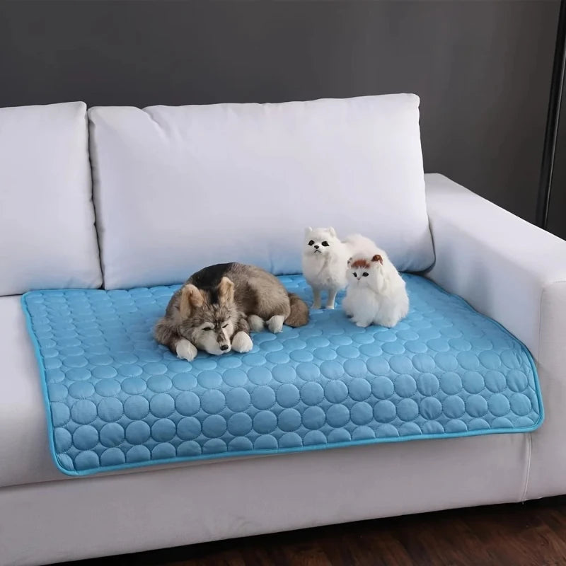 Dog Cooling Mat Ice Pad Bed For Pets Durable Summer