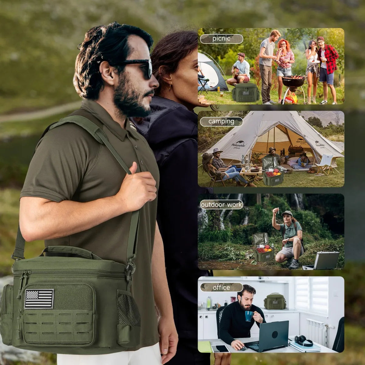 ReFire Gear Tactical Insulated Lunch Box Cooler For Outdoor Use