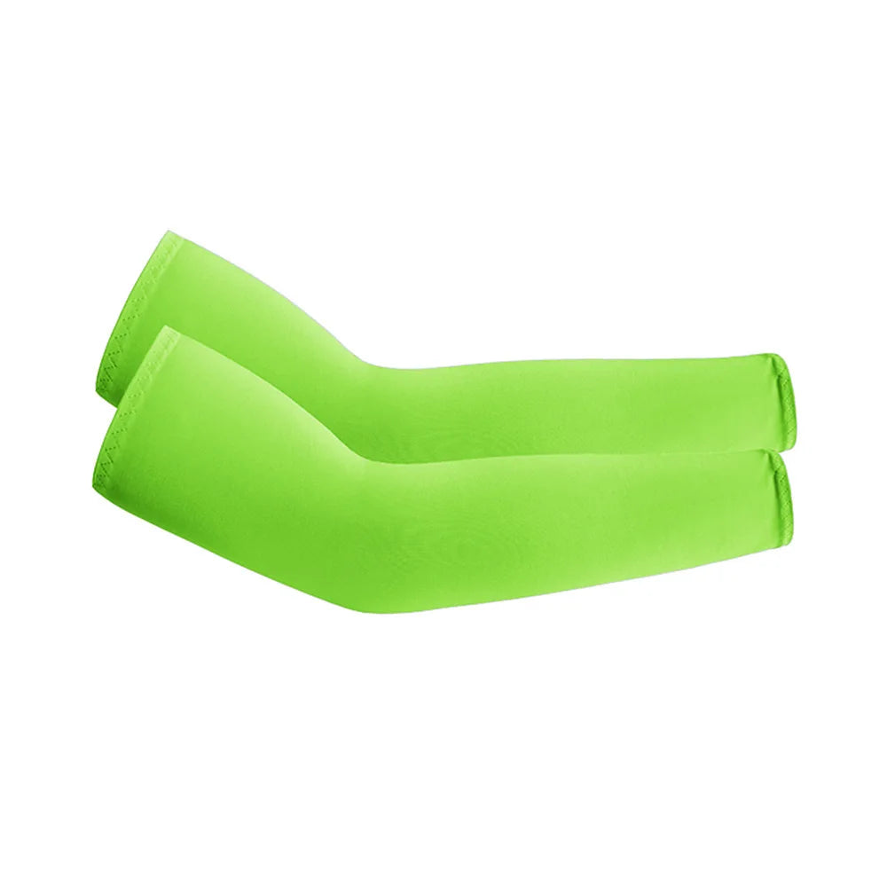 Unisex Cooling Arm Sleeves UV Sun Protection For Running And Cycling