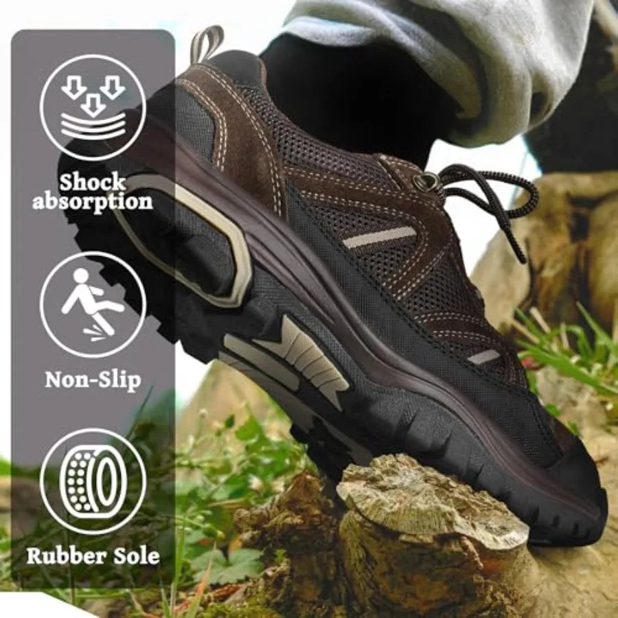 Unisex Hiking Shoes Lightweight Breathable Anti Slip Walking Trekking