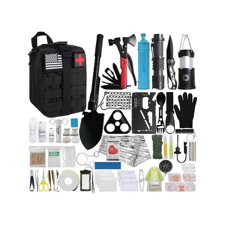 Earthquake Survival Kit 250 Pcs With Molle Bag And Tent