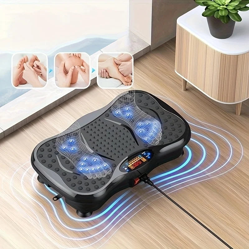BZEQ USB Powered Compact Vibration Platform With Resistance Bands