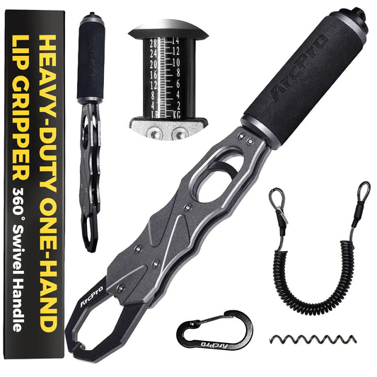 Fish Gripper With Scale Aircraft Grade Aluminum 40lb Heavy Duty