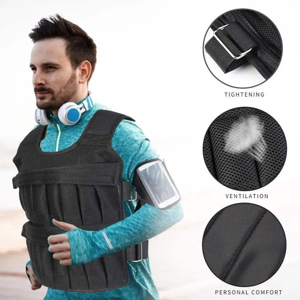 Adjustable Weighted Vest for Cardio Training and Fitness