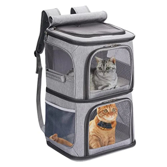 2-In-1 Pet Carrier Backpack For Small Cats And Dogs, Ventilated Travel