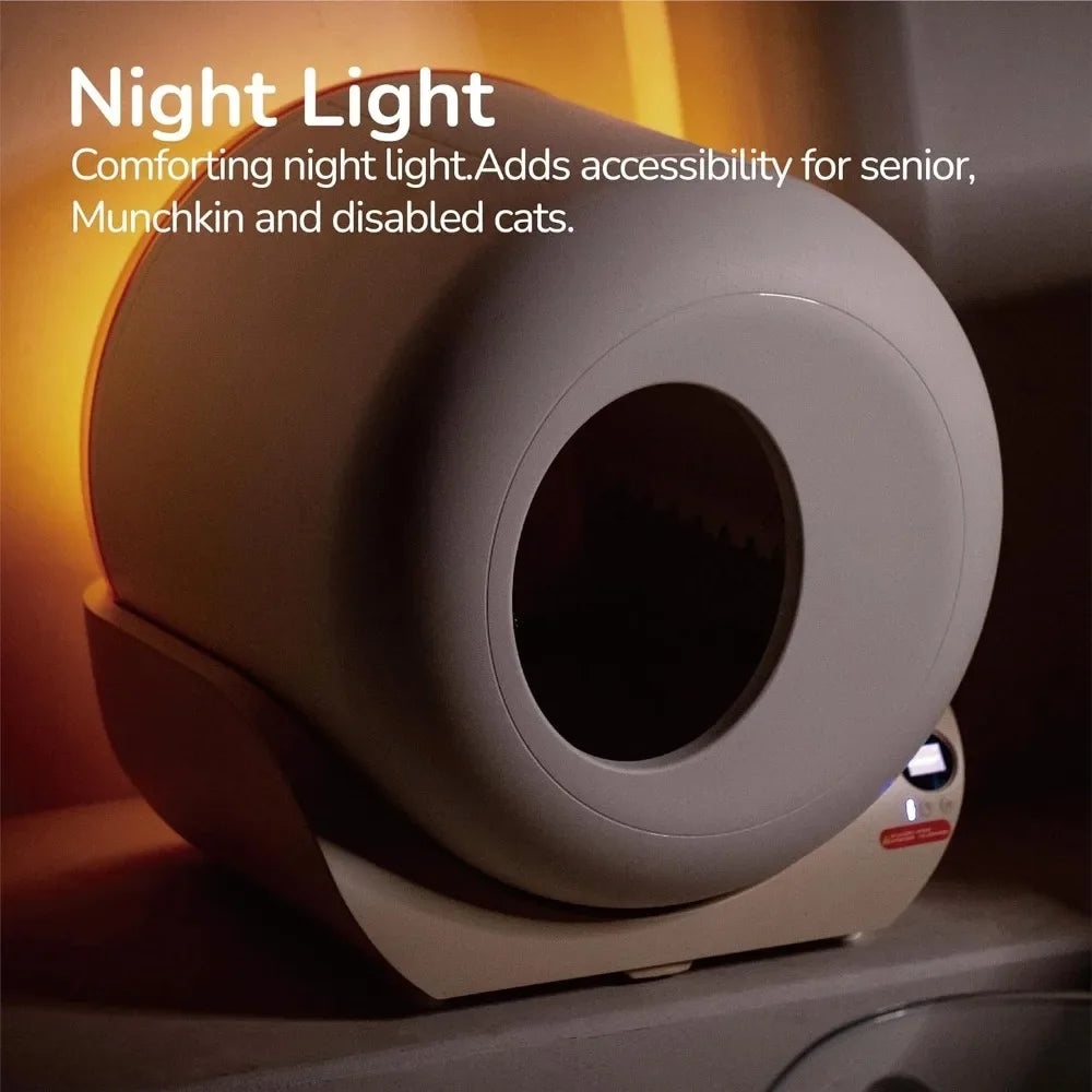 Automatic Self-Cleaning Cat Litter Box With App Control
