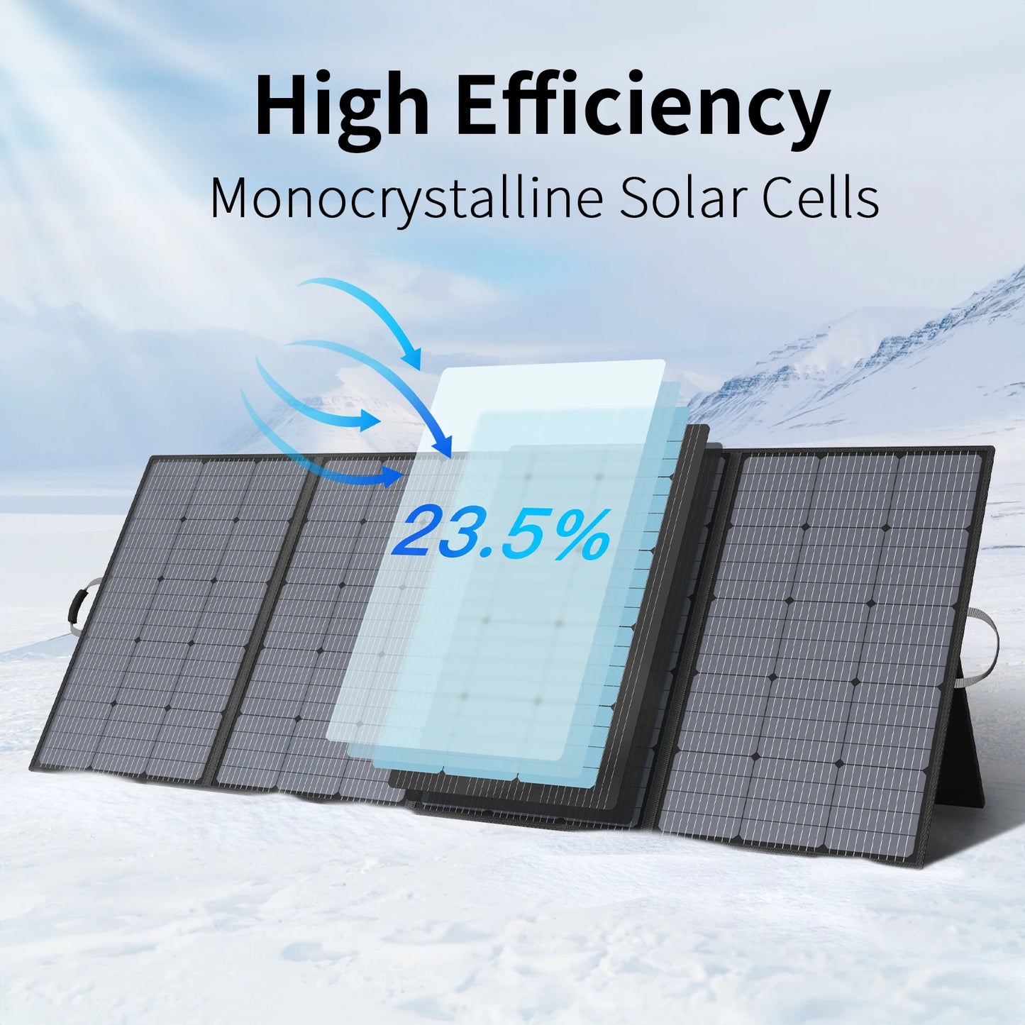 MHPOWOS Portable 400W Solar Charger Foldable Panel