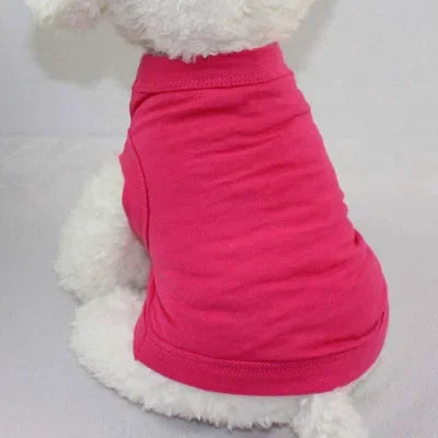 Pure Cotton Dog Shirts Soft Thin T Shirts For Dogs