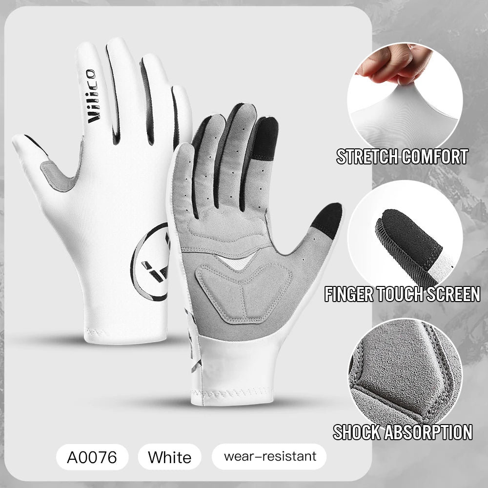 Vilico Cycling Gloves With Touch Screen Shock Absorption Anti Slip