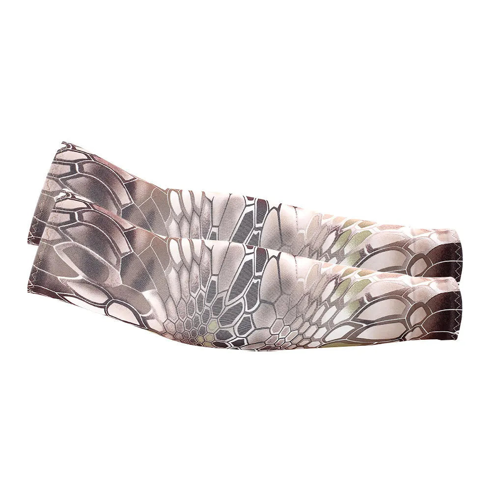 Unisex Cooling Arm Sleeves UV Sun Protection For Running And Cycling