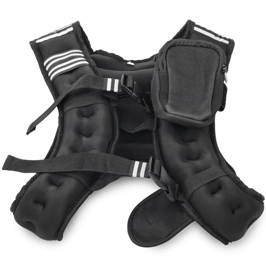 12lb 16lb Weighted Vest With Adjustable Straps And Reflective Stripe