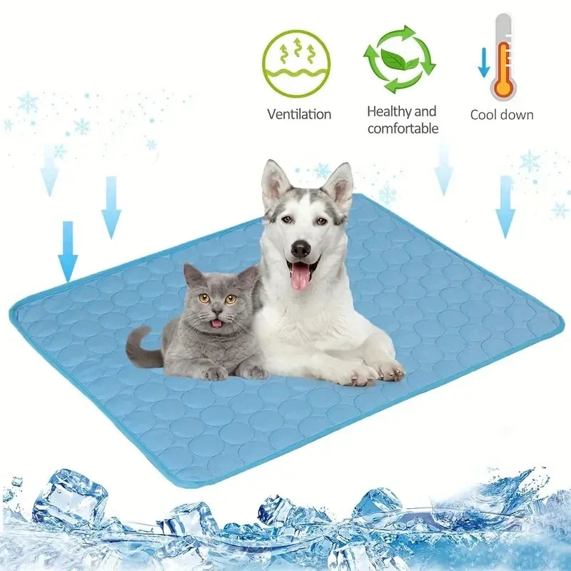 Dog Cooling Mat Ice Pad Bed For Pets Durable Summer