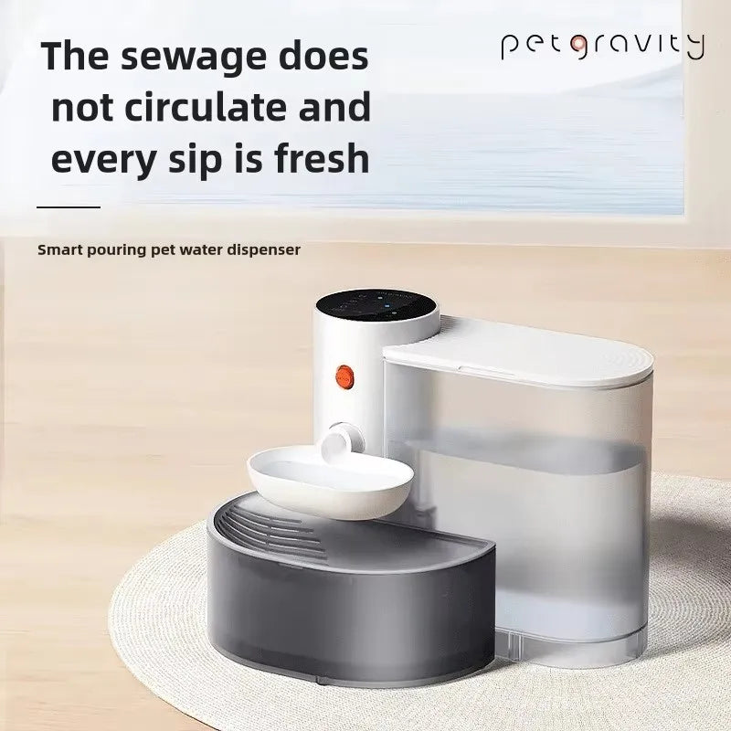 Smart Cat Water Dispenser With Rechargeable Automatic Running Water