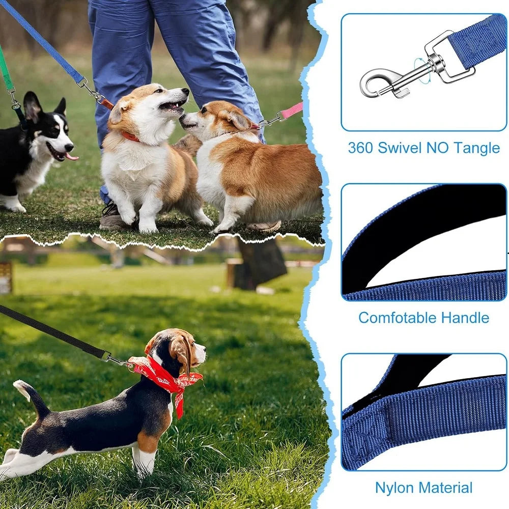 Nylon Dog Leash With Reflective Quick Release For Training