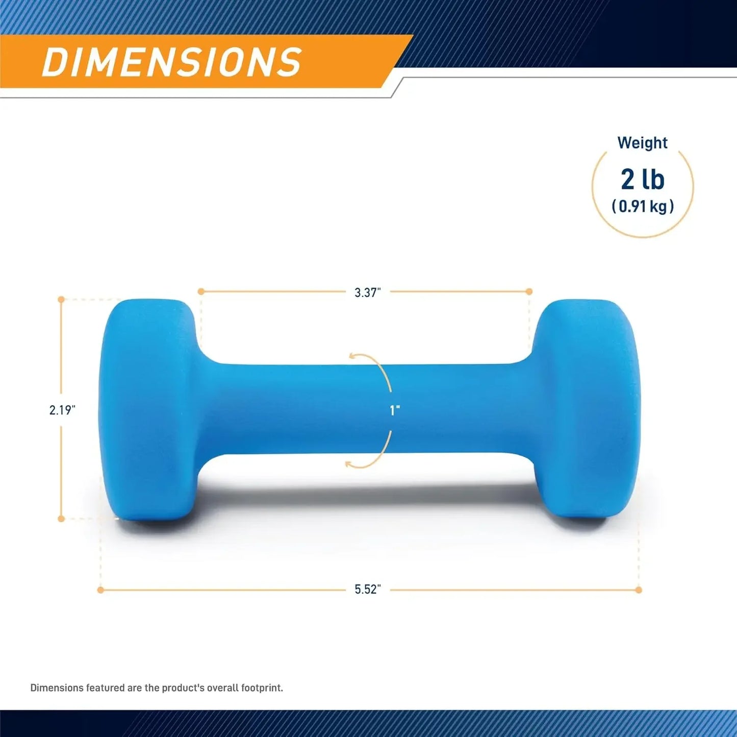 Neoprene Dumbbell Exercise Weight For Home Gym Non Slip Grip