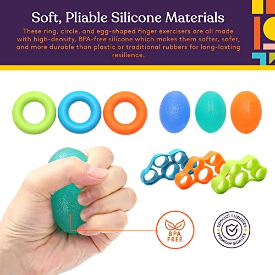 SHXI Hand Therapy Putty Kit For Finger Exercisers 15 Set