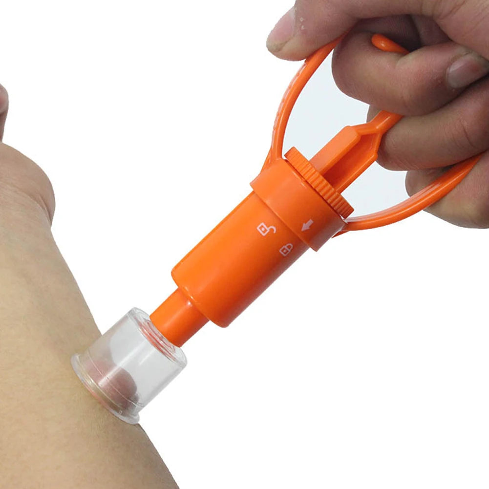 Outdoor Survivor Venom Extractor Kit Safe First Aid Kit Safety Venom Protector Snake Bees Bite Extractor Outdoor Rescue Tool