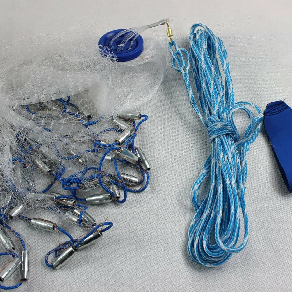 Bymaocar Nylon Monofilament Cast Net With Sinker For Fishing