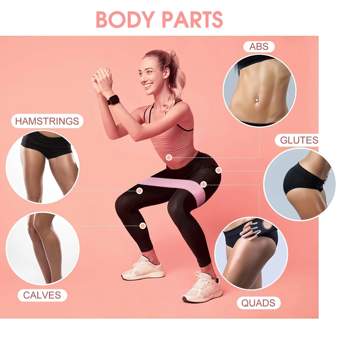 AEDG Three Resistance Bands Set For Legs And Glutes