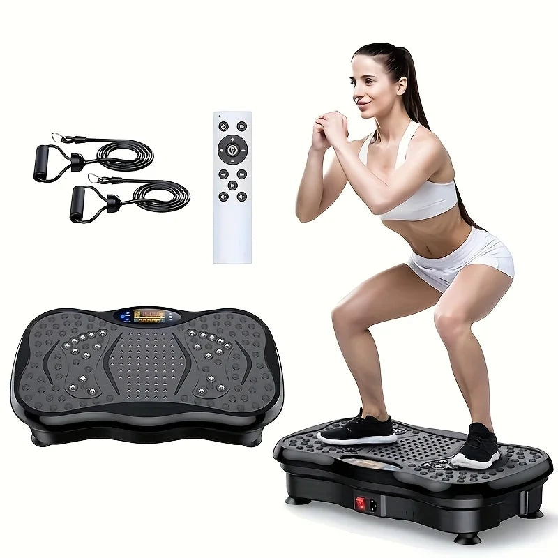 BZEQ USB Powered Compact Vibration Platform With Resistance Bands