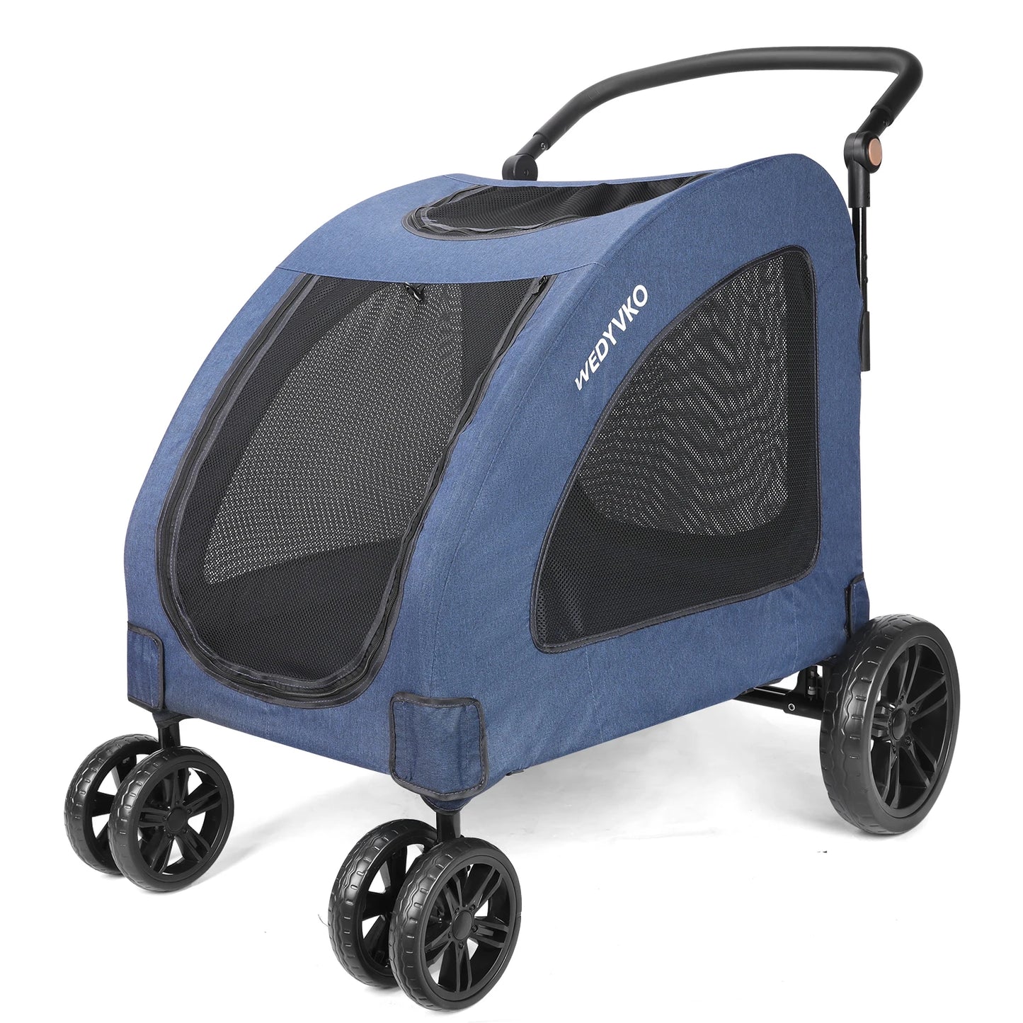 Heavy Duty Dog Stroller Foldable Wagon With Front Doors