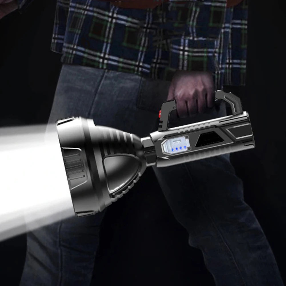 Shunmaii Waterproof Portable LED Flashlight USB Rechargeable