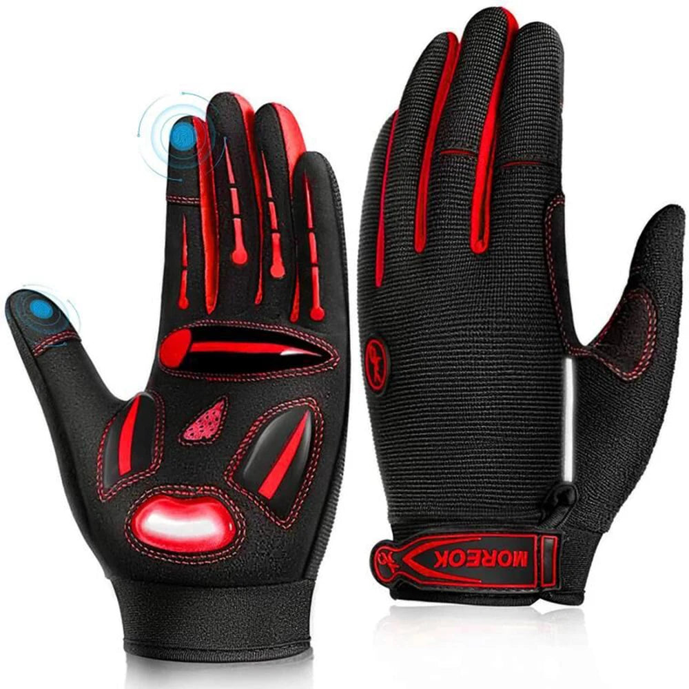 Racing Gloves Motocross Breathable Non Slip MTB Road Bike Unisex Touch Screen