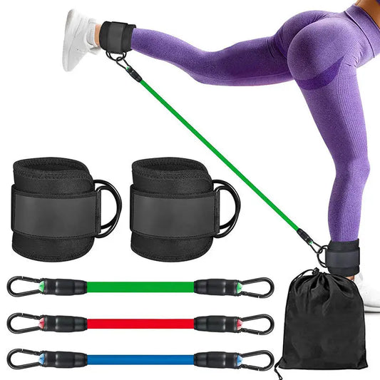 Elastic Ankle Bands Set For Leg And Glute Training Rehab