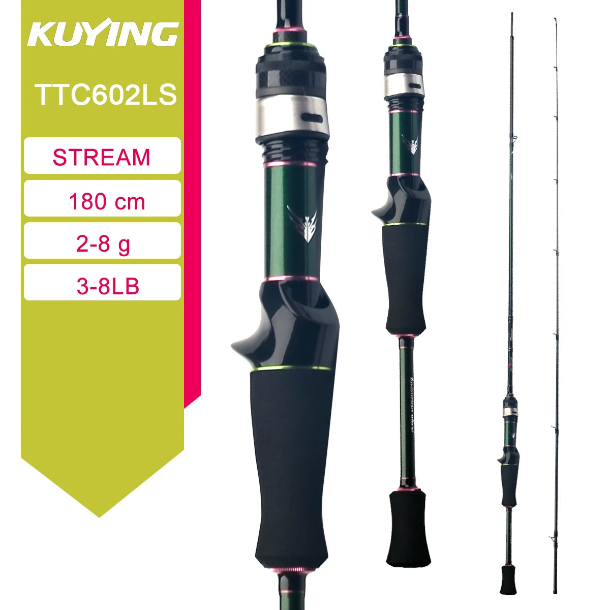 Kuying Lure Rod Casting Spinning Carbon For River And Stream Fishing