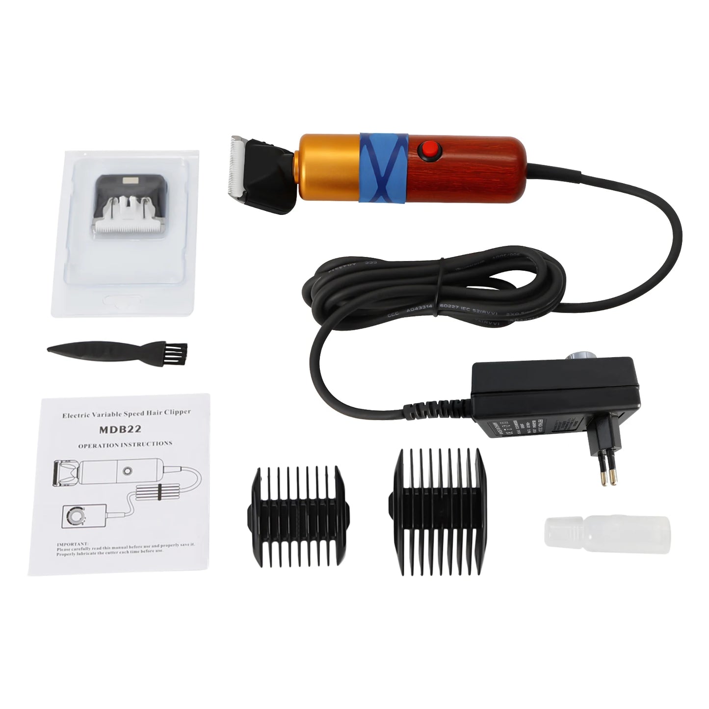 Low Noise Electric Pet Hair Clipper With Variable Speed