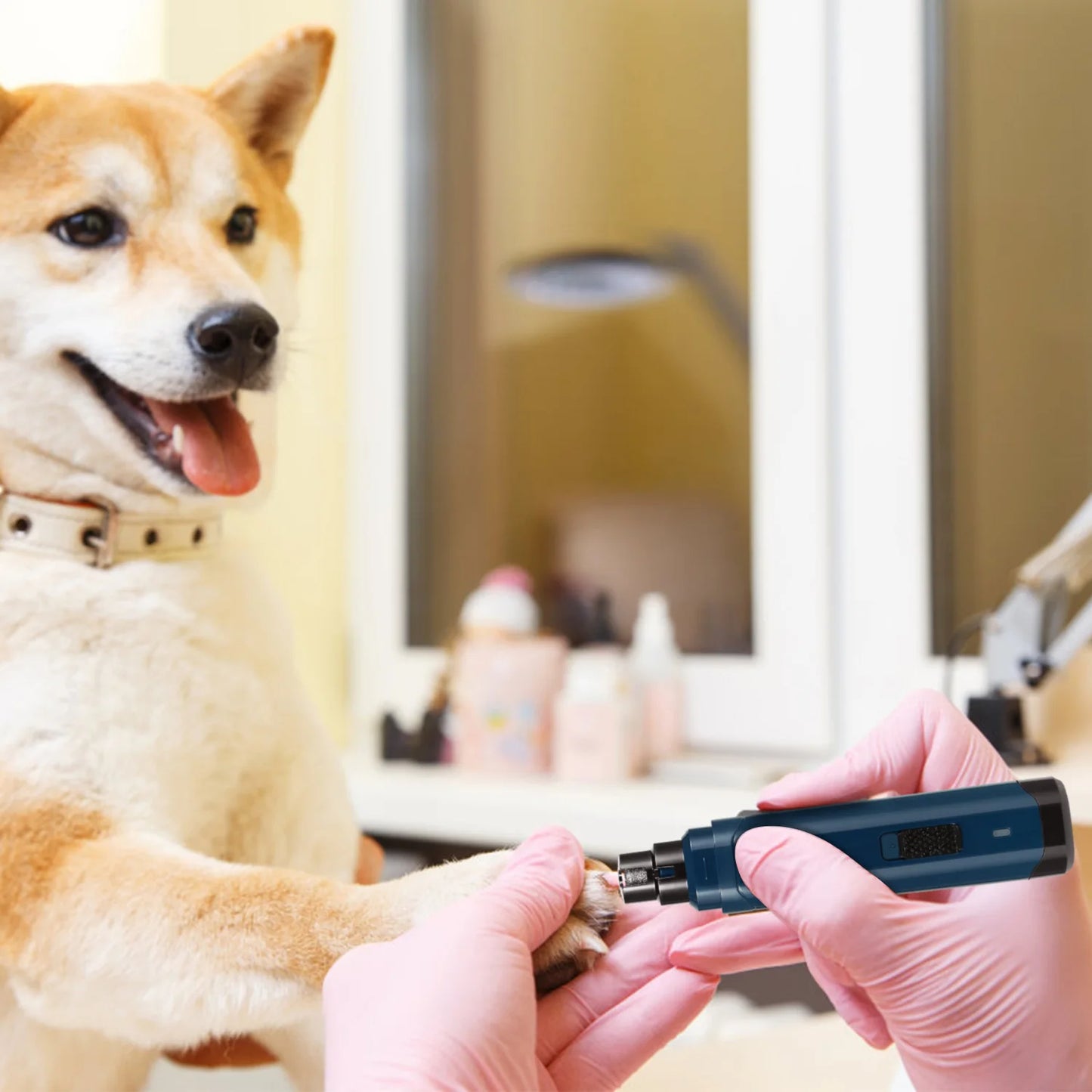 Quiet Pet Nail Grinder Electric Dog Trimmer USB Rechargeable