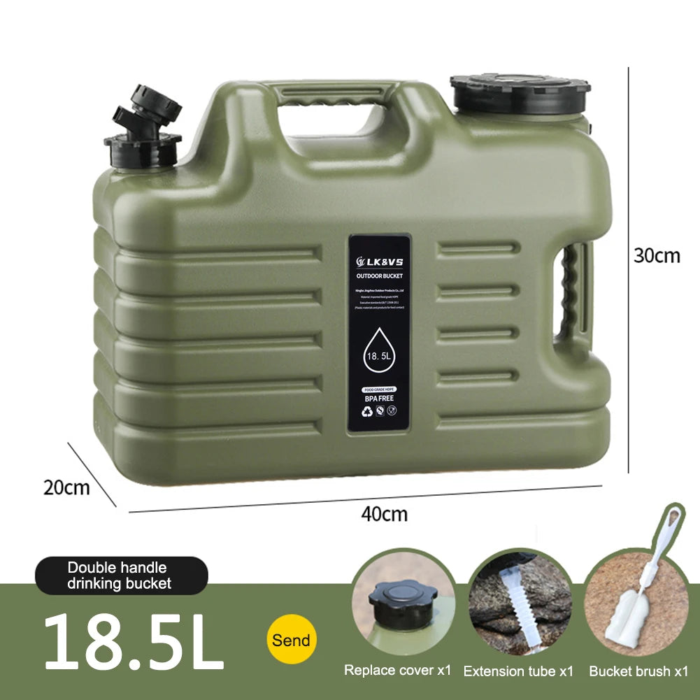 Water Tank With Spigot For Camping Travel Leak Proof Container