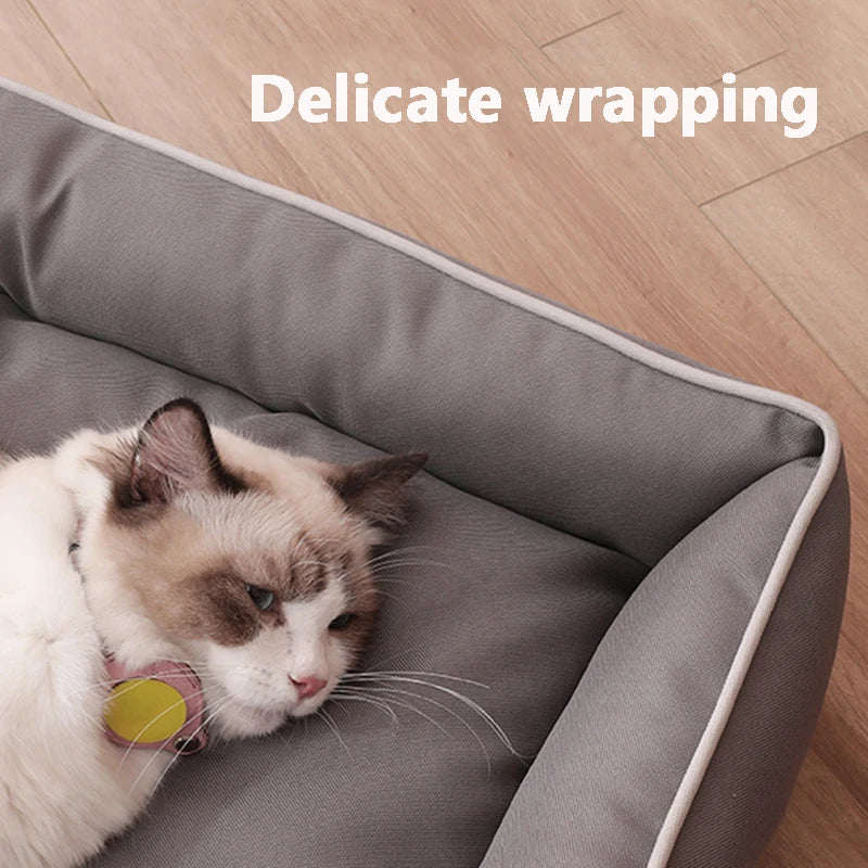 Four Season Square Dog Bed Durable Waterproof Sofa Pet House