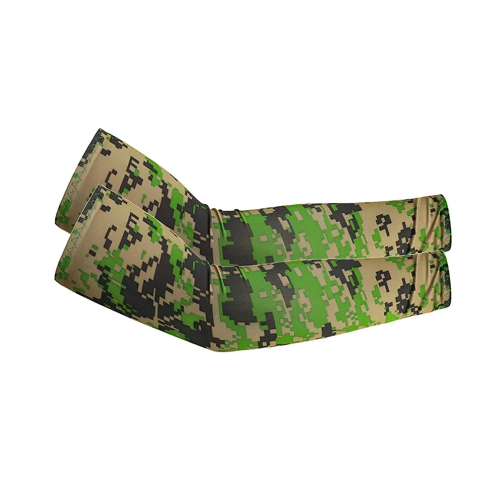 Unisex Cooling Arm Sleeves UV Sun Protection For Running And Cycling