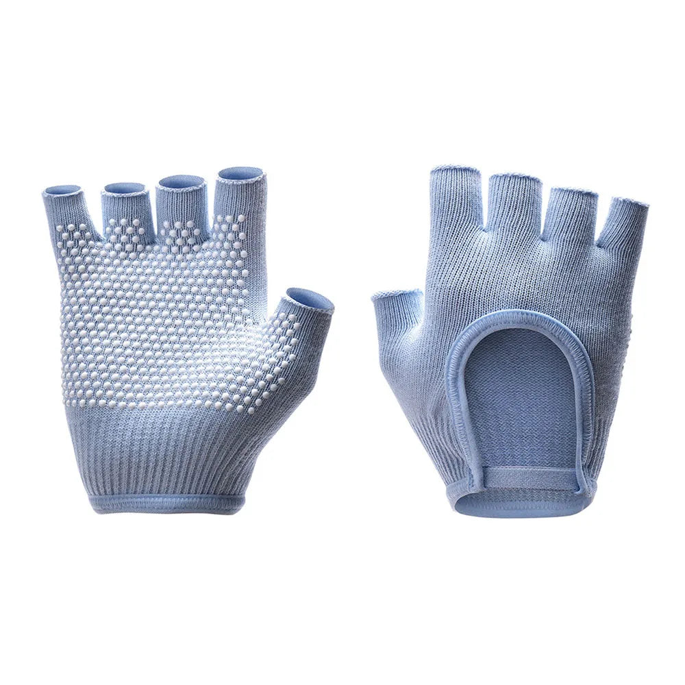 Women Half Finger Anti Slip Yoga Gloves For Pilates