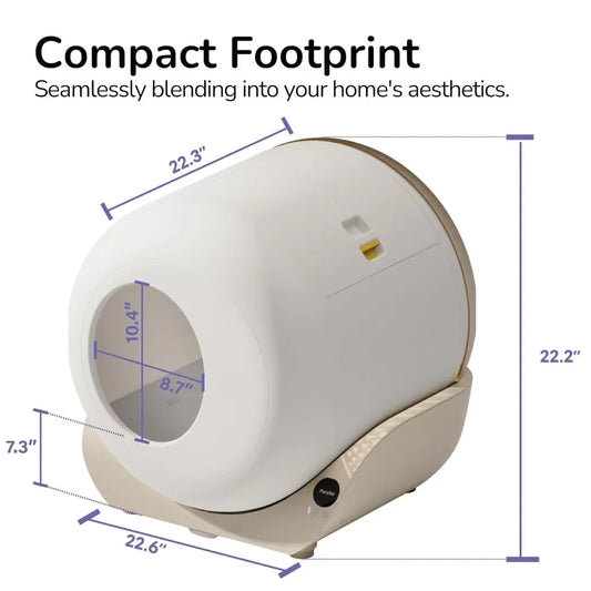 Automatic Self-Cleaning Cat Litter Box With App Control